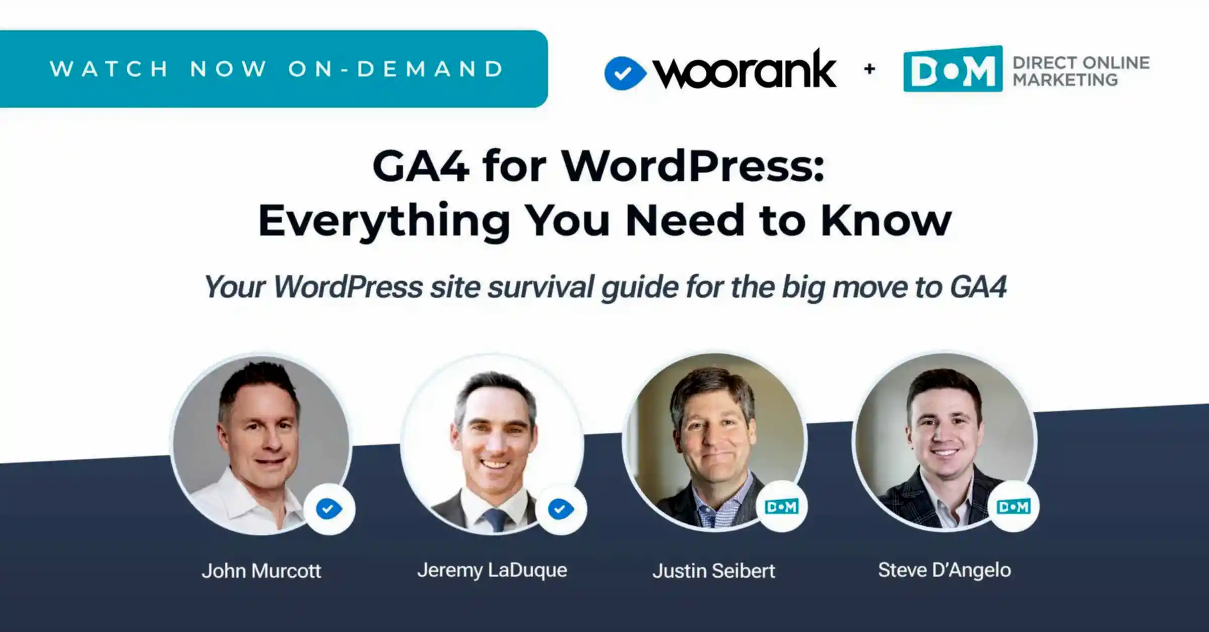 GA4 WordPress Analytics | GA4 for WordPress | Webinar Graphic